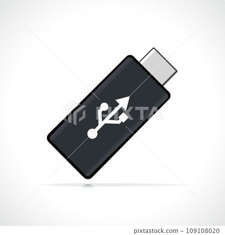 flash drive on white background 109108020