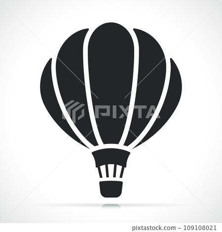 hot air balloon isolated icon 109108021