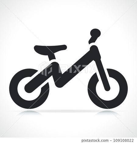 kids bike black icon isolated kids bike black icon isolated 109108022