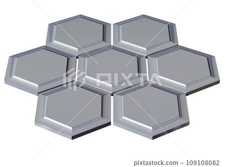3DCG "hexagonal tile" 3DCG "hexagonal tile" 109108082