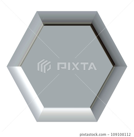 3DCG "hexagonal tile" 109108112