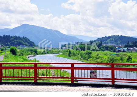 從中野橋眺望平川的平靜景色 109108167