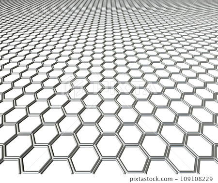 3DCG《六角形磁磚/牆地板》背景/無限平面 109108229