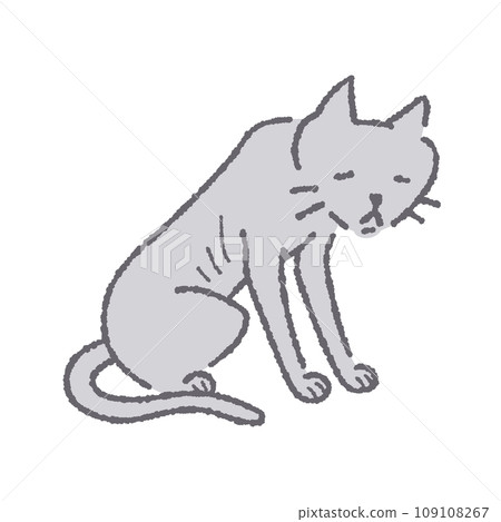 瘦貓坐著 瘦貓坐著 109108267