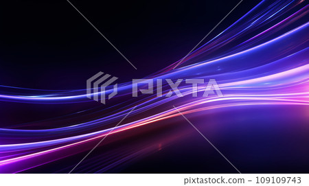 line neon smooth background generative ai 109109743