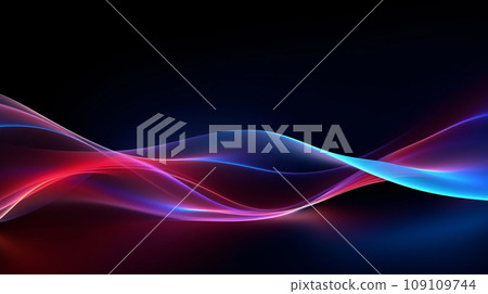 line neon smooth background generative ai 109109744