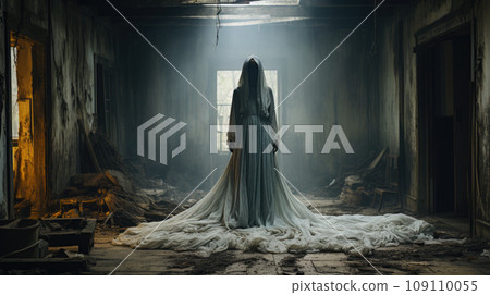 Horror Scene of a Scary Woman's Ghost 109110055