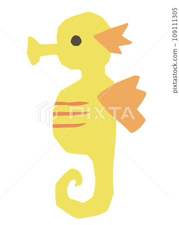 Seahorse yellow 109111305