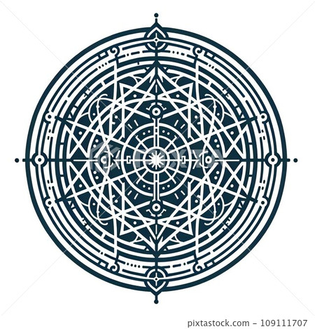 Old-fashioned magic circle-Generative AI 109111707