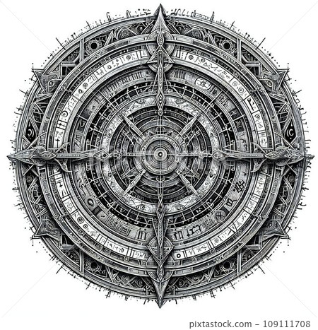 Old-fashioned magic circle-Generative AI 109111708