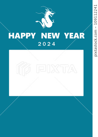 龍年相框新年賀卡立式簡約 109112241