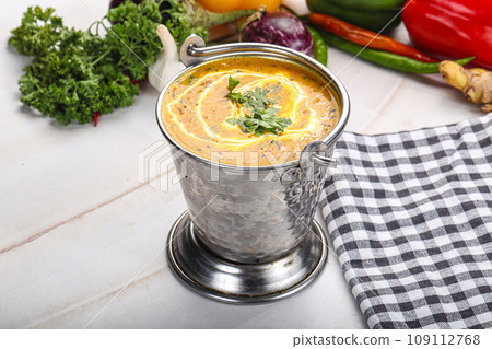Indian lentil vegetarian Dal soup Indian lentil vegetarian Dal soup 109112768