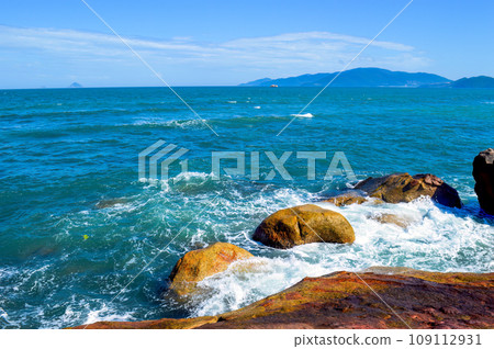 South China Sea in February, Nha Trang, Vietnam 109112931