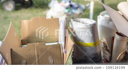 A large amount of garbage from cleaning 109116199