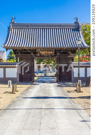 Sanmon gate of Koshoji Temple in Miyagino Ward, Sendai City, Miyagi Prefecture 109116929