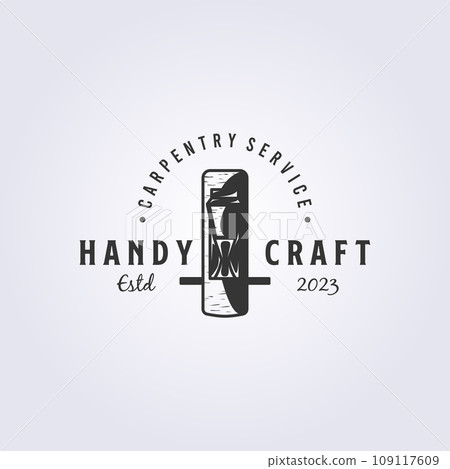 carpenter tool wood plane symbol logo vector illustration design carpenter tool wood plane symbol logo vector illustration design 109117609