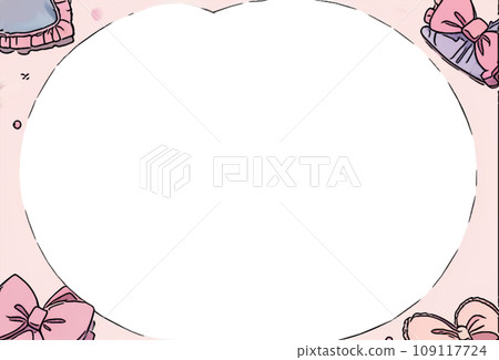 Pink ribbon frame Pink ribbon frame 109117724