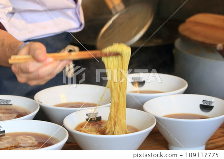 Ramen making Ramen making at a famous restaurant Ramen making Ramen making at a famous restaurant 109117775