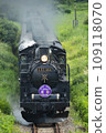Banetsu Monogatari No. 180 C57 steam locomotive traveling in a straight line 109118070