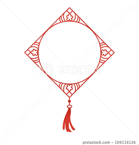 chinese new year vintage cloud and flower line frame border for decoration greeting card. chinese new year vintage cloud and flower line frame border for decoration greeting card. 109118126