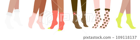 Female Legs In Glamour Socks 109118137