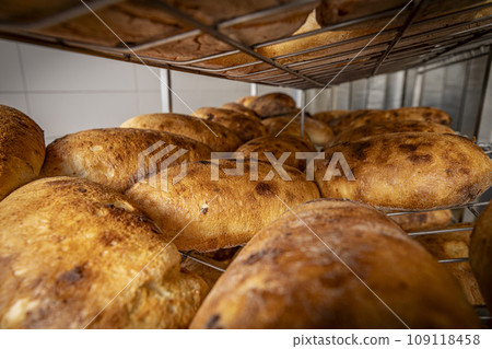 Closeup fresh sourdough bread 109118458