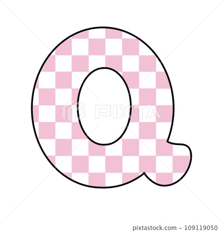 Pink Groovy checkered chess letter alphabet groovy retro font valentine vintage y2k 109119050