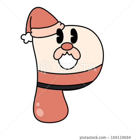Letter P cute 60s 70s groovy retro vintage smiley santa cartoon font winter alphabet merry christmas xmas festive clipart Letter P cute 60s 70s groovy retro vintage smiley santa cartoon font winter alphabet merry christmas xmas festive clipart 109119084