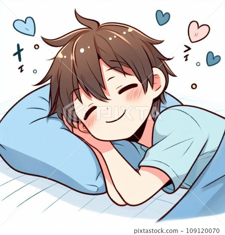 可愛的男孩睡著幸福的夢 可愛的男孩睡著幸福的夢 109120070