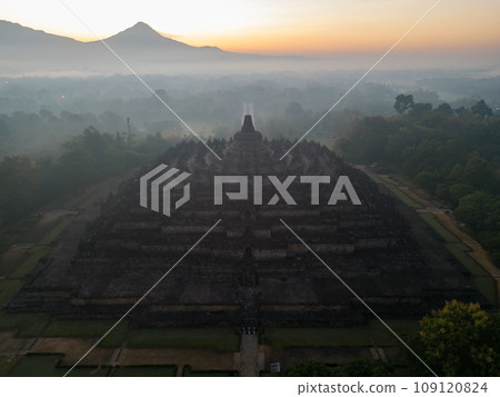 Borobudur is the largest Buddhist temple in the world. Java, Indonesia  109120824