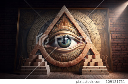 Abstract masonic all-seeing eye Abstract masonic all-seeing eye 109121731