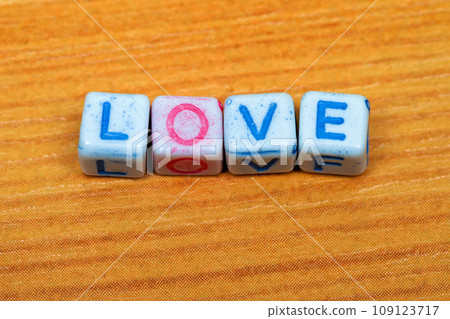 Love dice letters Love dice letters 109123717