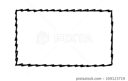 Doodle frames. Rectangle hand drawn borders. Squared ornament frame for sketchbook or bullet journal. Vector collection 109123719