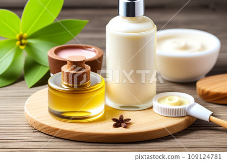 A set of handmade natural cosmetics. 109124781