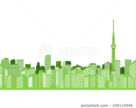背景中可以看到天空樹的城市景觀 背景中可以看到天空樹的城市景觀 109124946
