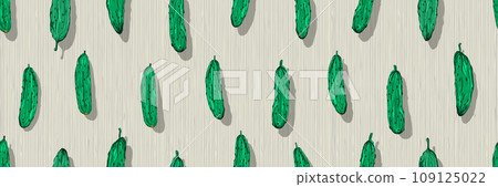 Cucumber repeating pattern Cucumber repeating pattern 109125022