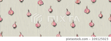 Garlic repeating pattern Garlic repeating pattern 109125023