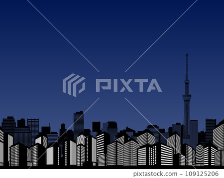 背景中可以看到天空樹的城市景觀 背景中可以看到天空樹的城市景觀 109125206