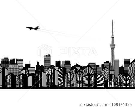 In the background, the cityscape with the Sky Tree visible 109125332