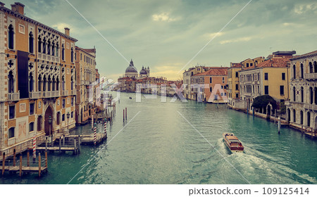 Panorama of Venice from Accademia Bridge, Italy 109125414
