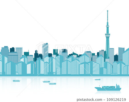 背景中可以看到天空樹的城市景觀 109126219