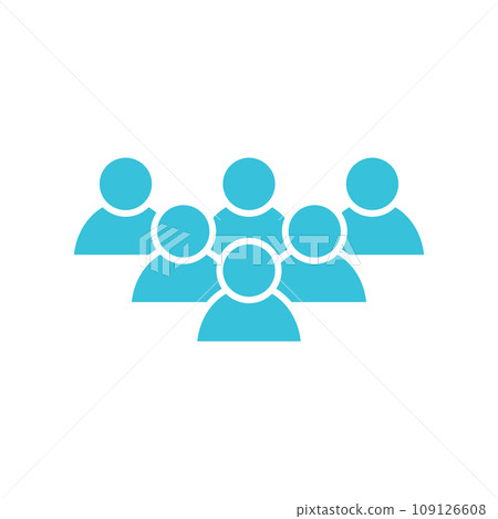 Group of people, six, Users icon, avatar, people white background Group of people, six, Users icon, avatar, people white background 109126608