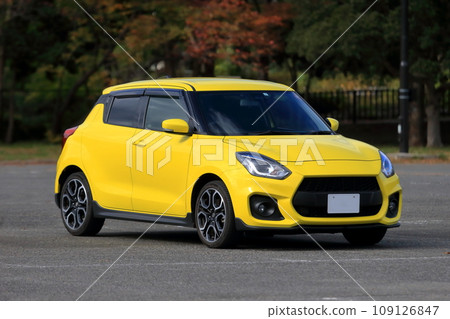 Yellow small car image 109126847
