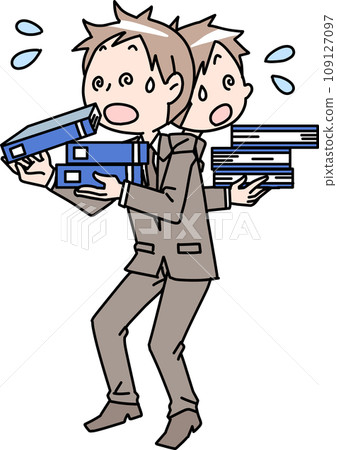 忙碌的男員工 109127097