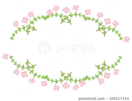 Illustration frame of herbs and plants used for aroma. watercolor style vector material Illustration frame of herbs and plants used for aroma. watercolor style vector material 109127314