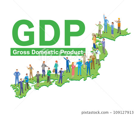 Image illustration of Japan's GDP Image illustration of Japan's GDP 109127913