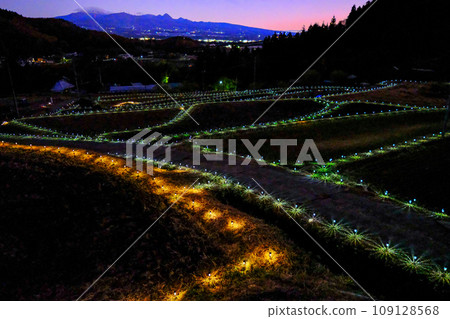 Graphite rice terraces at dusk 1 109128568
