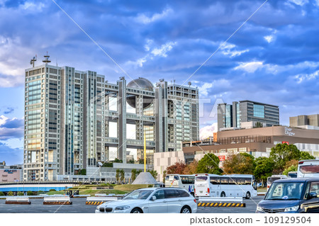 Tokyo cityscape Tokyo International Cruise Terminal Station 109129504