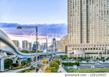 東京城市景觀 東京國際郵輪碼頭車站 109129507