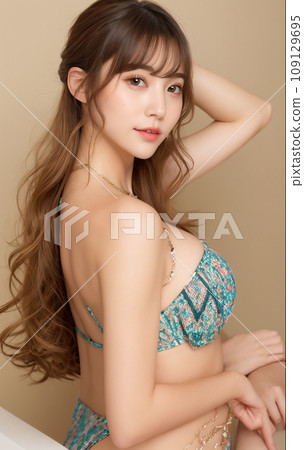 beautiful swimsuit woman 109129695